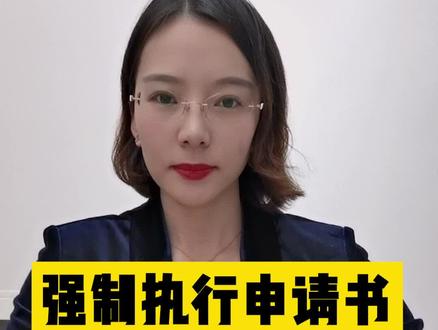 强制执行申请书 #强制执行申请书 #强制执行