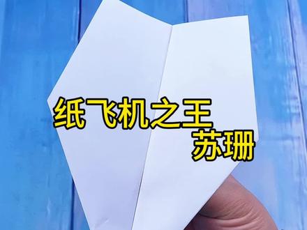 制作纸飞机之王苏珊! #手工 #折纸 #纸飞机