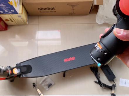 小米9号折叠电动滑板车,安装教程方法,#代步工具