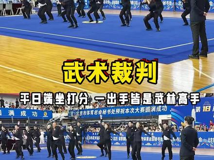 西装藏不住真功夫,武术裁判集体下场炸场 #武术裁判 #这次的惊艳来自武术裁判