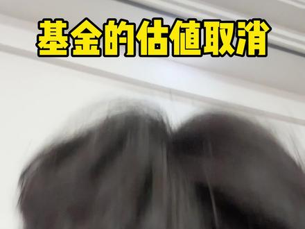 基金的实时估值取消 #基金 #股票 #股民 #大a #财经