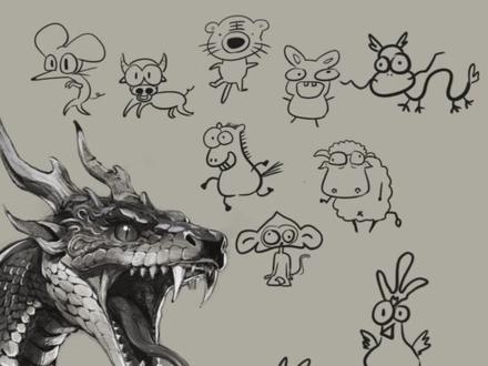 最不像贡菜的一集#热门 #拼豆 #十二生肖 #绘画 #抽象