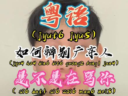 如何辨别广东人是不是在骂你#粤语教学 #广东话