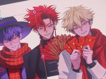 时光代理人反派三人组🧨vein夏斐刘枭新年贺图 反派三人组全部画好了
#时光代理人 #vein #静脉哥 #夏斐 #刘枭