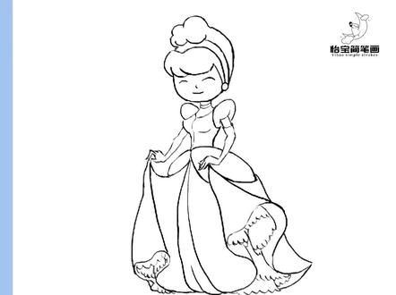 一分钟教会你画简笔画-灰姑娘 #原创插画 #灵魂画手 #画渣日常 #动画制作 #绘画 #画画 #简笔画 #原创