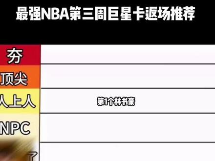 明天就返场了,不知道换啥的来看看了#最强美职篮#最强nba
