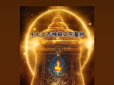 十大上古神器-东皇钟排在首位,东皇太一(东华帝君)所有,其神力能毁天灭地,吞噬诸天!#原创作品 #山海经 #神话故事