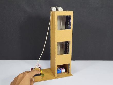 每天都在用的电梯, 你知道其工作原理吗? #手工制作 #涨知识 #电梯升降机 #科学启蒙 #物理启蒙