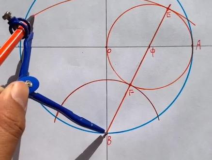 木工焊工铆工常用多边形尺规作图分块(圆儿)五等分