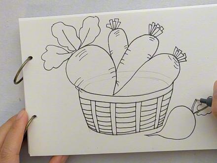 儿童蜡笔画——《一筐萝卜》
#简笔画 #幼儿美术 #蜡笔 #萝卜