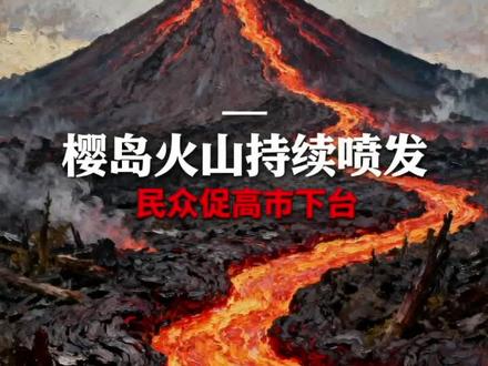 日本樱岛火山连续喷发;日本民众集会要求高市早苗下台。