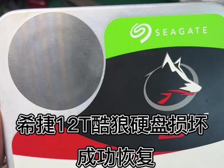 希捷12T酷狼硬盘 电源故障 烧坏硬盘 成功恢复#专业的事交给专业的人 #数据恢复 #云盾数据恢复