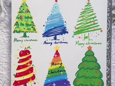 丙烯马克笔教程 解锁各种超简单的圣诞树🎄#丙烯马克笔 #圣诞树绘画 #圣诞节插画 #艺术在抖音 #touchmark
