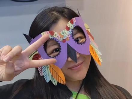 万圣节的面具可以自己做啦