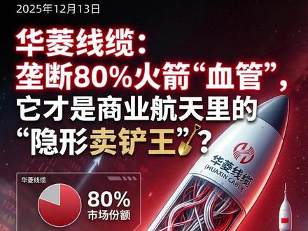 华菱线缆:垄断80%火箭“血管”,它才是商业航天里的“隐形卖铲王”?#华菱线缆 #火箭 #商业航天 #财经 #基本面分析