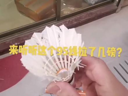 95线的音响也是不错的#羽毛球拍 #羽毛球