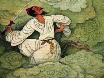 #神话 山海经中描绘的“开明兽”乃九头人面,非常惊悚!大家知道这个异兽吗?@抖音小助手