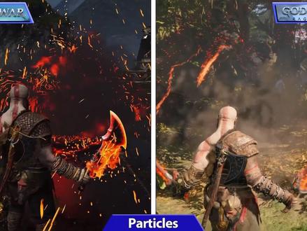 战神4(PC)最高画质和战神5(PS5)对比,明显可以看出画面的全面升级。战神5还是基于ps4开发,很期待以后基于ps5开发的新战神的水平。#战神