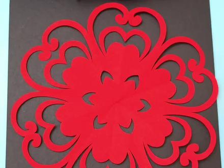 画几条弧线就能剪出新年窗花, 和孩子试一试吧 #亲子手工 #剪纸窗花#新年手工