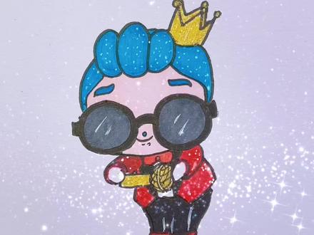 小跑萌可涂色过程 #奇妙萌可 #简笔画#手绘 #零基础学画画 #寒假 @抖音青少年 @抖音小助手 @抖音创作小助手