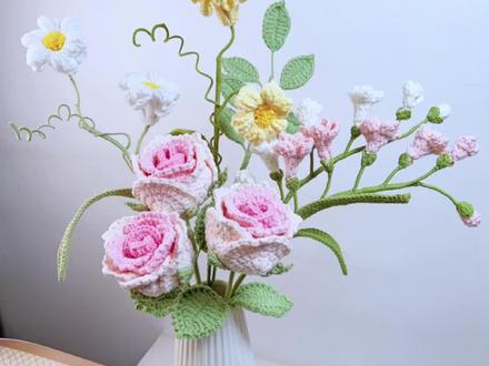 秘鲁水仙花朵的钩织方法#手工diy #手艺人 #教程