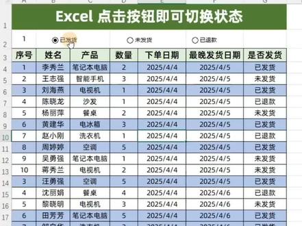 制作切换按钮,显示高亮数据
#excel技巧 #Excel #小白学习excel #创作者中心 #创作灵感