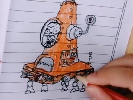 植物大战僵尸路障僵尸是这样子画的吗?我是一位爱画画的小小朋友 #简笔画 #儿童画 #灵魂画手 #手绘 #日常瞎画 #随手画 #画渣日常 #马克笔画 #马克笔手绘 #画渣本渣