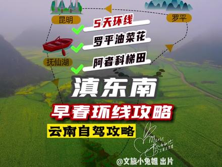 超详细滇东南看花海、玩古城、走哈尼梯田的5天自驾路书,行程攻略、定位点、吃住攻略齐全,轿车可行,小白按攻略可百分之百自助游,2-3月最佳赏花期,带上朋友出发吧 #云南旅游攻略 #旅行攻略扶持计划 #自驾游 #云南必去打卡地 #总要去一趟有风的地方吧 @文旅工作室