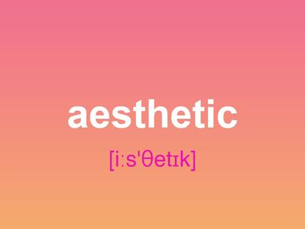 雅思高频词汇 aesthetic #英语口语 #雅思 #零基础英语 #英语学习 #英语没那么难