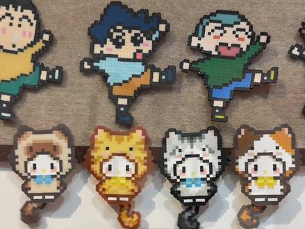 我拥有了尾巴能转动的拼豆小猫咪#手作diy #我的手工作品 #拼豆 #手工制作 #拼豆豆手工