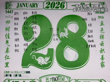 1月28日注意事项(黄历解读) #黄历#电子黄历#黄历解析