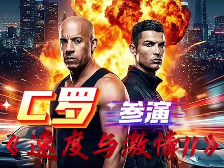 C罗出演《速度与激情11》,主演范-迪塞尔表示:已为这位足球巨星量身打造了一个角色!已故演员保罗·沃克饰演的布莱恩·奥康纳也将回归最终章!预计2027年4月上映。 #好莱坞 #C罗 #速度与激情 #电影片段