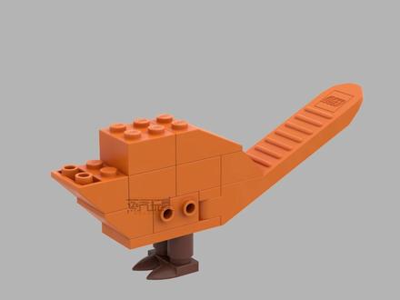 用乐高起件器拼一只小鸟_积木图纸_MOC #LEGO #lego #lego乐高 #MOC #起件器 #鸟