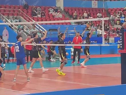 11月12日下午,十五运U18男排小组赛,江苏队战胜重庆队,迎来“六连胜”!#全运会 #大湾区