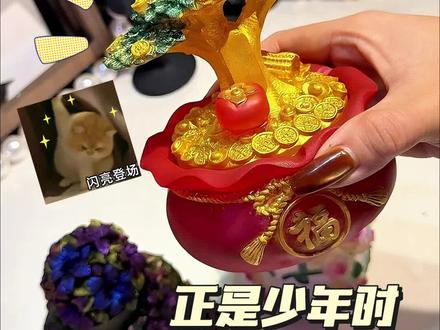 咱正是青年时期好不好~ #手工 #滴胶 #滴胶收纳盒 #滴胶艺术 #奶油皇后