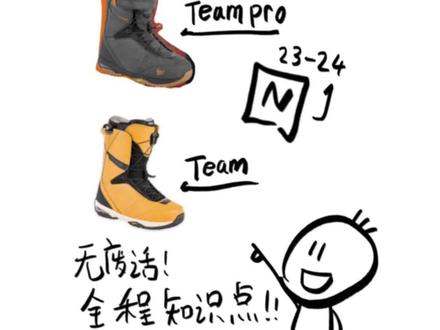 Nitro23-24男款雪鞋 select、teampro、team 之间的区别是?全是知识点!#单板滑雪装备 #nitro