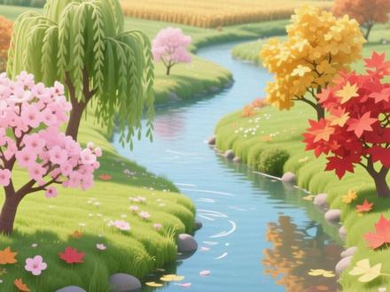 三年级单元作文,这儿真美——小河边