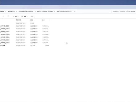 ANSYS 2025r1软件下载安装方法