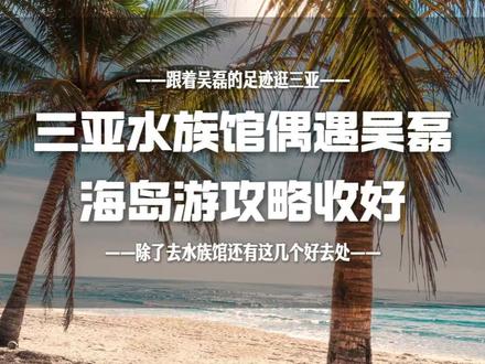 三亚水族馆偶遇吴磊,这份海岛游攻略快收好 #吴磊 #三亚 #水族馆 #海岛攻略 #亚特兰蒂斯水族馆