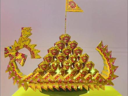 龍船教程1⃣️0⃣️——yuan宝➕护栏。这件作品第一次做,边学边做,做的不是很好,各位老铁们多多包涵🤝#折纸教程 #见者好运ᴱᵛᵉʳʸᵗʰ