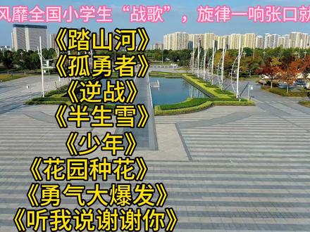 盘点8首风靡全国小学生战歌<踏山河><孤勇者><逆战><半生雪>少年 #每日好歌 #好歌推荐 #精选好歌 #推荐歌曲 #流行歌曲 #网络歌曲 #完整版 #热门歌曲大全抖音最火歌曲 #热门歌曲上热门 #火爆全网的歌