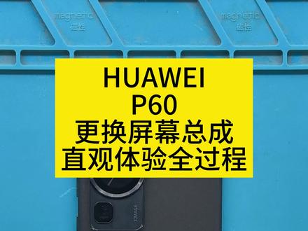 华为P60更换屏幕总成(曲面屏修复教程#手机维修 #爆屏修复 #手机换屏 #技术分享 )