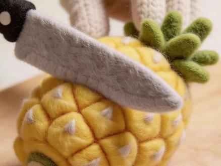 AI制作切毛毡水果解压视频 #创作者中心 #创作灵感 #剪辑 #视频剪辑教程 #豆包app