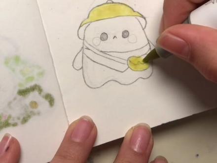 挑战100天成为绘画博主,第29天一只很可爱的小幽灵穿的衣服非常的卡哇伊你们还想让我画什么?#自学画画打卡 #想画就画随心所欲 #画画 #可爱小幽灵