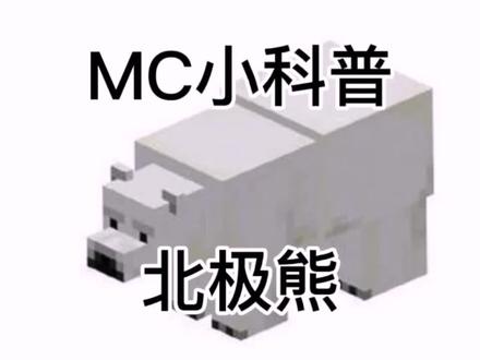 #我的世界 北极熊的介绍@抖音小助手