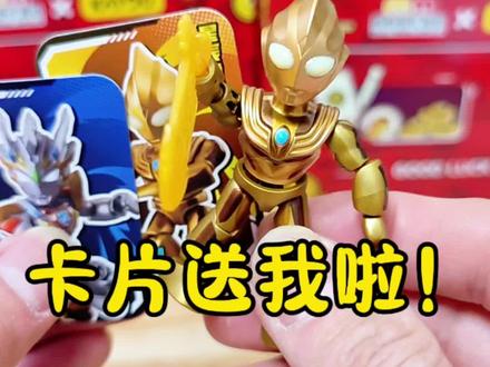 邻居家小伙伴送我闪耀迪迦奥特曼卡片玩 #布鲁可积木