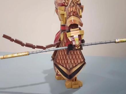 王者荣耀系列积木美猴王孙悟空,外观配饰无愧这个称号,大赞!