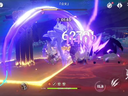 2.6雷泽伤害7.4W狼崽子们看看可还行??#原神 #旅行者 #雷泽 #毕业