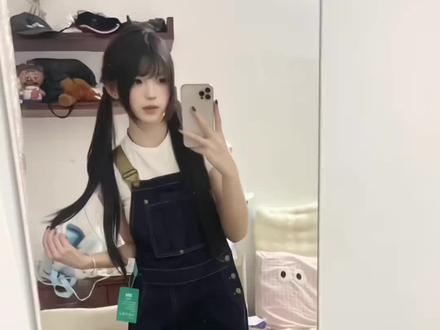 BRN美式复古牛仔背带裤女春季2025年新款慵懒宽松显瘦拖地连体裤#背带裤