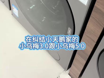 小天鹅小乌梅5.0和小乌梅3.0有什么区别#小天鹅小乌梅 #纯平全嵌洗衣机